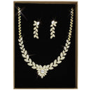 Costume Jewelry 3W1425 Gold Brass Jewelry Sets with AAA Grade CZ