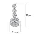 Costume Jewelry 3W1428 Rhodium Brass Jewelry Sets with AAA Grade CZ