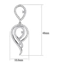 Costume Jewelry 3W1431 Rhodium Brass Jewelry Sets with AAA Grade CZ