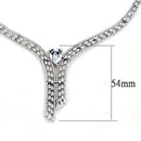 Costume Jewelry 3W1434 Rhodium Brass Jewelry Sets with AAA Grade CZ