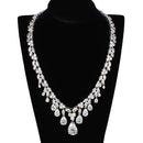 Jewelry Sets Costume Jewelry 3W925 Rhodium Brass Jewelry Sets with AAA Grade CZ Alamode Fashion Jewelry Outlet