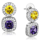 Jewelry Sets Costume Jewelry 3W930 Rhodium Brass Jewelry Sets with AAA Grade CZ Alamode Fashion Jewelry Outlet