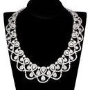 Jewelry Sets Costume Jewelry 3W931 Rhodium Brass Jewelry Sets with AAA Grade CZ Alamode Fashion Jewelry Outlet