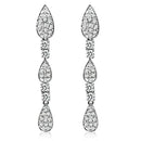 Jewelry LO2428 Rhodium Brass Jewelry Sets with AAA Grade CZ