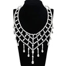 Jewelry LO2428 Rhodium Brass Jewelry Sets with AAA Grade CZ