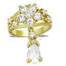 Jewelry LO3077 Gold Brass Jewelry Sets with AAA Grade CZ