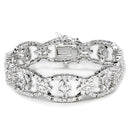 Jewelry LO3291 Rhodium Brass Jewelry Sets with AAA Grade CZ