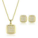 Vintage Jewelry 3W1269 Gold Brass Jewelry Sets with AAA Grade CZ