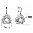 Vintage Jewelry 3W1318 Rhodium Brass Jewelry Sets with AAA Grade CZ