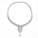 Vintage Jewelry 3W1415 Rhodium Brass Jewelry Sets with AAA Grade CZ