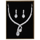 Vintage Jewelry 3W1416 Rhodium Brass Jewelry Sets with AAA Grade CZ