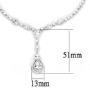 Vintage Jewelry 3W1422 Rhodium Brass Jewelry Sets with AAA Grade CZ