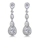 Women's Jewelry 3W1093 Rhodium Brass Jewelry Sets with AAA Grade CZ