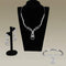 Women's Jewelry 3W1095 Rhodium Brass Jewelry Sets with AAA Grade CZ