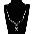 Women's Jewelry 3W1095 Rhodium Brass Jewelry Sets with AAA Grade CZ