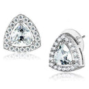 Women's Jewelry 3W1244 Rhodium Brass Jewelry Sets with AAA Grade CZ