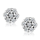 Women's Jewelry 3W1249 Rhodium Brass Jewelry Sets with AAA Grade CZ