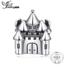 Jewelrypalace 925 Sterling Silver Fairytale Castle Beads Charms Fit Bracelets Gifts For Women Anniversary Gift Fashion Jewelry--JadeMoghul Inc.