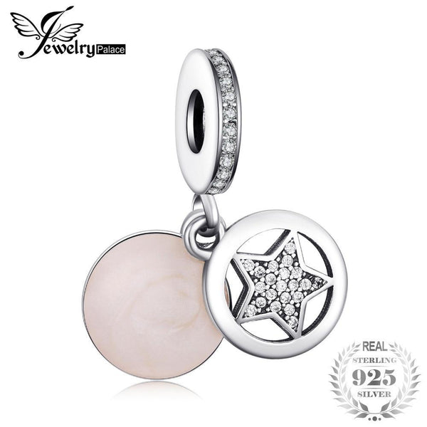 Jewelrypalace 925 Sterling Silver Friendship Star Cubic Zirconia Charm Bracelets Gifts For Her Anniversary Gifts Fashion Jewelry--JadeMoghul Inc.