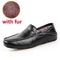 JINTOHO big size 35-47 slip on casual men loafers spring and autumn mens moccasins shoes genuine leather men's flats shoes-hei se with fur-4.5-JadeMoghul Inc.