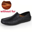 JINTOHO big size 35-47 slip on casual men loafers spring and autumn mens moccasins shoes genuine leather men's flats shoes-hei se without fur-5-JadeMoghul Inc.