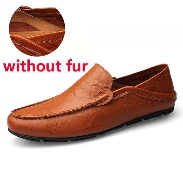 JINTOHO big size 35-47 slip on casual men loafers spring and autumn mens moccasins shoes genuine leather men's flats shoes-hong zong withoutfur-4.5-JadeMoghul Inc.