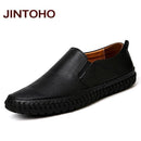 JINTOHO Big Size Men Genuine Leather Shoes Slip On Black Shoes Real Leather Loafers Mens Moccasins Shoes Italian Designer Shoes-hei se-6.5-JadeMoghul Inc.