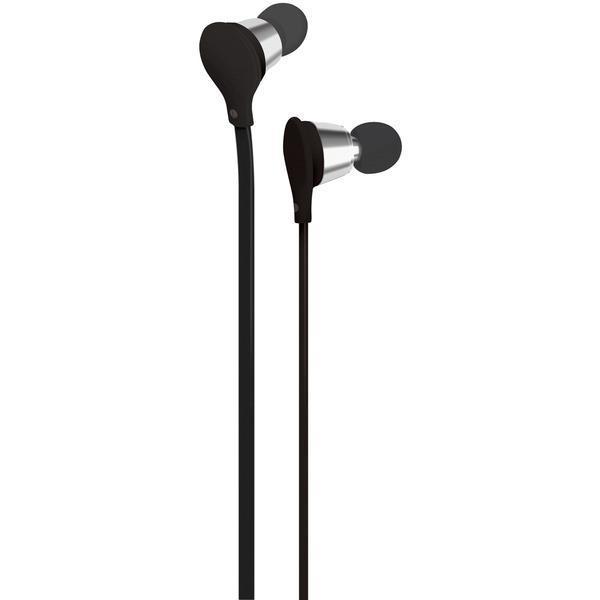 Jive Noise-Isolating Earbuds with Microphone (Black)-Headphones & Headsets-JadeMoghul Inc.