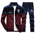 Jogger Jacket & Pants Suit-red-4XL-JadeMoghul Inc.