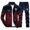 Jogger Jacket & Pants Suit-red-4XL-JadeMoghul Inc.