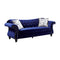 Jolanda Glamorous Traditional Style Sofa, Blue-Sofas-Blue-Polyester Spandex-JadeMoghul Inc.