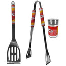 Kansas City Chiefs 2pc BBQ Set with Season Shaker-Tailgating Accessories-JadeMoghul Inc.