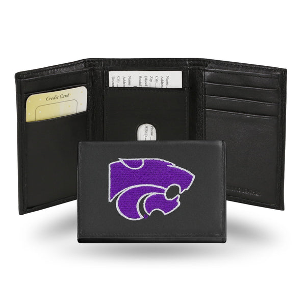Best Wallet Kansas State Embroidered Trifold