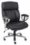 Kera Office Chair with Pneumatic Lift, Black Bonded Leather Match-Desks and Hutches-Black-Bonded Leather PVC Metal-JadeMoghul Inc.