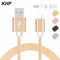 KHP Original Fast Charger 8 Pin USB Cable For iPhone 5 6 5S 5C 5SE 6S 7 7S Plus iPad 4 2 3 Air iPod 1 Meter Alloy Nylon-Black-1m-JadeMoghul Inc.
