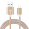 KHP Original Fast Charger 8 Pin USB Cable For iPhone 5 6 5S 5C 5SE 6S 7 7S Plus iPad 4 2 3 Air iPod 1 Meter Alloy Nylon-Gold-1m-JadeMoghul Inc.