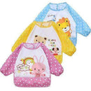 Kids Full Sleeves Waterproof Feeding/ Painting Apron-Blue-JadeMoghul Inc.