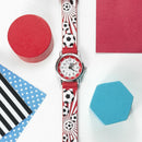 Kids Personalized Watches Red Football Watch