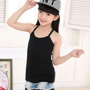 Kids Solid Candy Color 100% Cotton Children's Summer Tops Clothes Sleeveless Shirts Tanks Camisoles Vest For Children Boys Girls-Black-2T-JadeMoghul Inc.