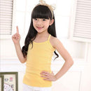 Kids Solid Candy Color 100% Cotton Children's Summer Tops Clothes Sleeveless Shirts Tanks Camisoles Vest For Children Boys Girls-Yellow-2T-JadeMoghul Inc.