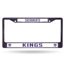 BMW License Plate Frame Kings Purple Colored Chrome Frame