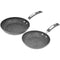 THE ROCK(TM) by Starfrit(R) Set of 2 Fry Pans with Bakelite(R) Handles