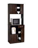 Kitchen Islands and Kitchen Carts Spacious Kitchen Cabinet , Espresso Brown Benzara