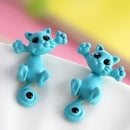 Kittenup New Multiple Color Classic Fashion Kitten Animal brincos Jewelry Cute Cat Stud Earrings For Women Girls-2-JadeMoghul Inc.