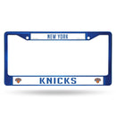 BMW License Plate Frame Knicks Colored Chrome Frame Secondary Blue