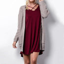 Knitted Cable Long Cardigan-As the Picture-S-JadeMoghul Inc.