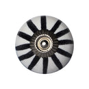 Knobs Door Knobs - 1.5" x 1.5" x 1.5" White, Black and Silver - Knobs 12-Pack HomeRoots