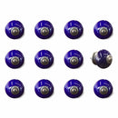 Knobs Top Knobs - 1.5" x 1.5" x 1.5" Navy and Copper - Knobs 12-Pack HomeRoots