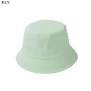 Korean Adult Kids Summer Foldable Bucket Hat Solid Color Hip Hop Wide Brim Beach UV Protection Round Top Sunscreen Fisherman Cap JadeMoghul Inc.