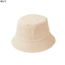 Korean Adult Kids Summer Foldable Bucket Hat Solid Color Hip Hop Wide Brim Beach UV Protection Round Top Sunscreen Fisherman Cap JadeMoghul Inc.